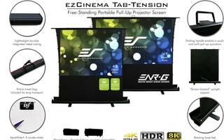Elite CInema Pro Tab Pull Up hordozható vetítővászon