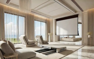 Elite Evanesce Tab Tension In-Ceilig vetítővászon