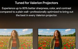 Valerion Anti-Speckle RGB keretes vetítővászon