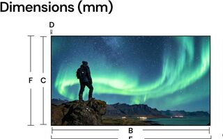 Valerion Anti-Speckle RGB keretes vetítővászon