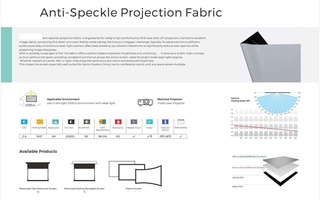 Anti-Speckle ALR 4K RGB vetítővásznak