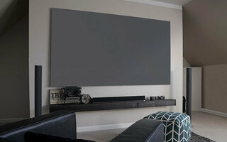 Anti-Speckle keretre feszített vetítővászon