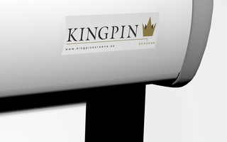 Kingpin Crown motoros vetítővászon